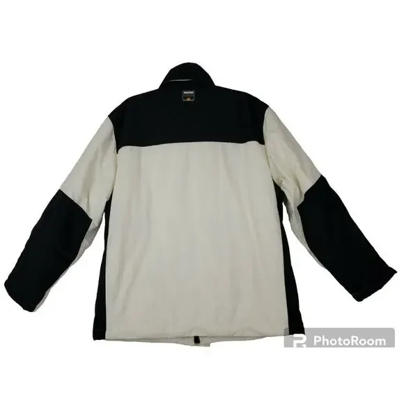 Nautica Competition ~Men's Size M~ Off-White/Black Coat Winter Zip-Up Jacket.